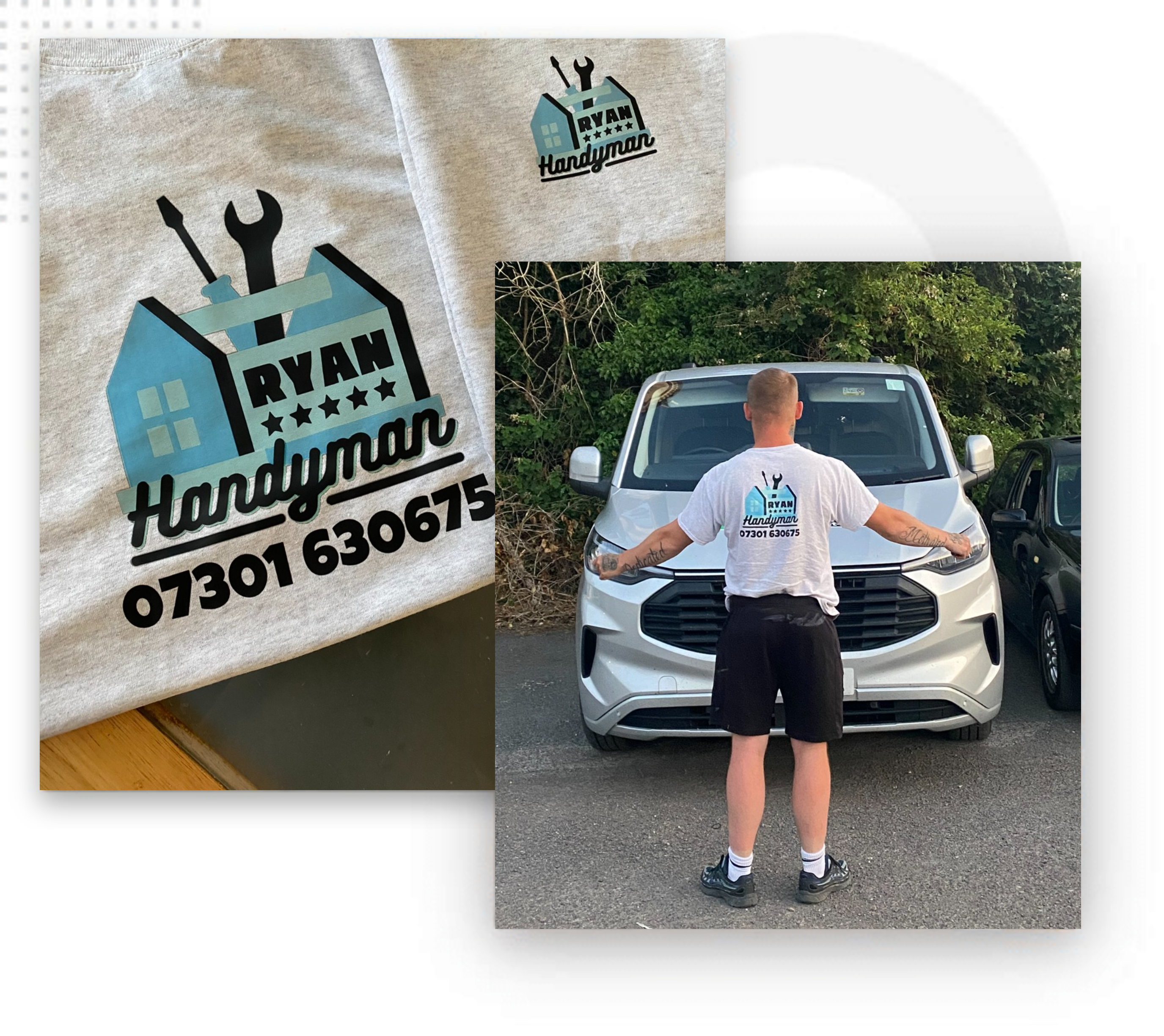 Professional handyman at work